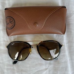 Ray Bans FRAME: Polished Light Havana LENSES: Pink/Brown